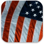 american flag live wallpaper android application logo